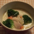 白みそ入りクリームスープと和えるだけ水菜サラダ by Sachi（いちご）さん
