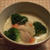 白みそ入りクリームスープと和えるだけ水菜サラダ
