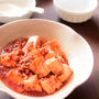 豆腐と豚ひき肉のエビチリ風キムチ炒めのレシピ