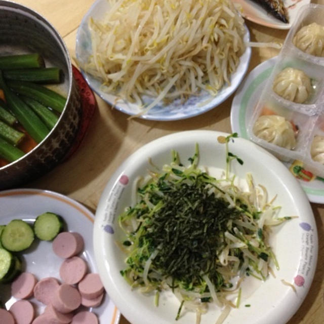 冷凍の小籠包で晩酌
