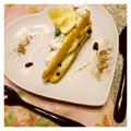 食パンで、簡単バナナショートケーキ♪　【フレンチトースト風】　