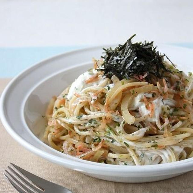 桜海老とクリームチーズの和パスタ