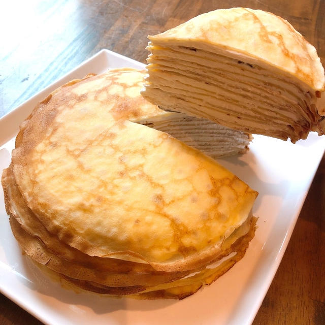 朝ごはんはドトール風ミルクレープです！！