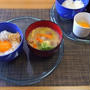 暑い日に副産物で作った・・・卵黄の醤油漬けＴＫＧ♪・・♪