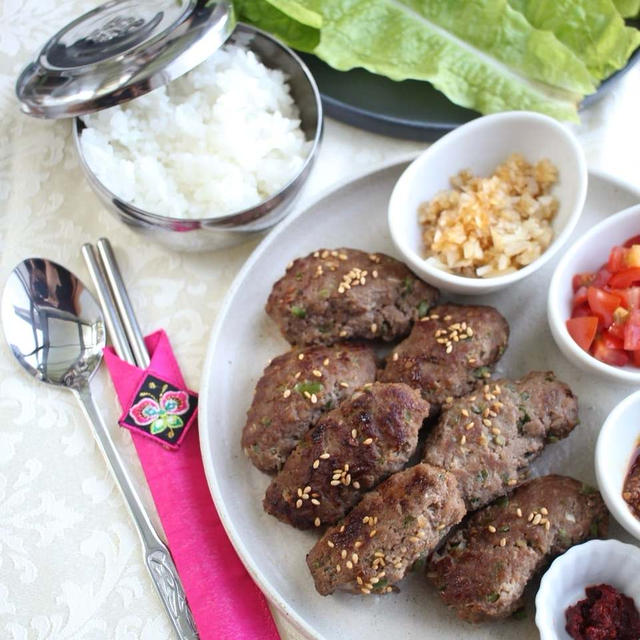 合い挽き肉レシピ！簡単みんなで巻いて食べようサムギョプサル風夜ご飯　