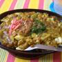 納豆カレーのもんじゃ焼き★