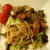 きのことソーセージのパスタ