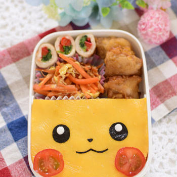 【キャラ弁】リラックマの玄米おにぎり弁当