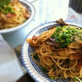 舞茸とベーコンの中華風パスタ