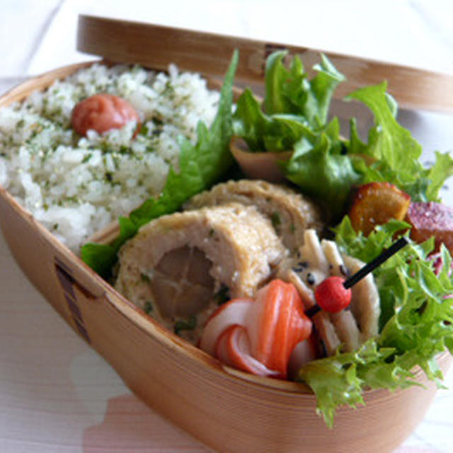 鶏と牛蒡の信田巻き弁当