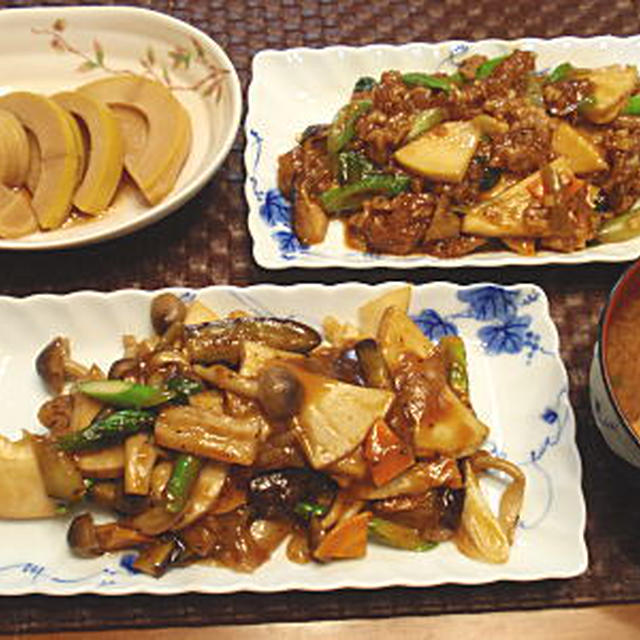 タケノコと豚肉の中華風炒め（レシピ付）