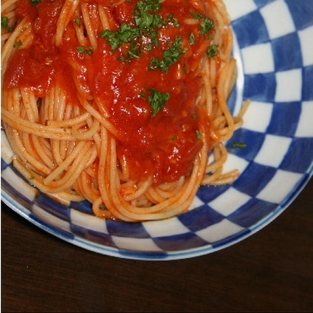 6月18日　　辛いトマトの パスタ