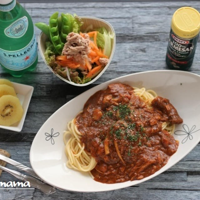 カレーパスタ  / 花火