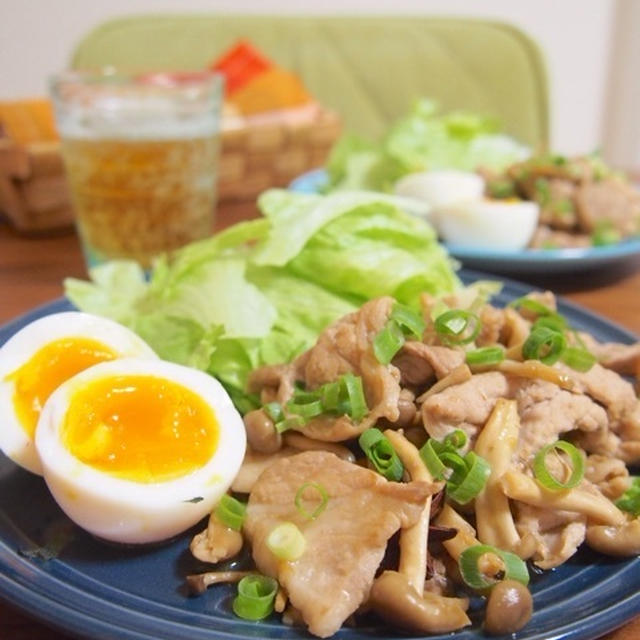 【10分deスタミナ中華レシピ！！豚コマとシメジの中華炒め！】