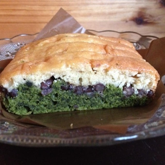 抹茶のツートーンケーキ