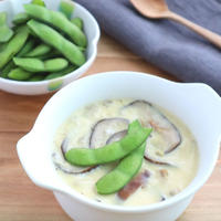 【#ぐんまクッキングアンバサダー】ひんやり♪枝豆と干し椎茸の冷製茶碗蒸し