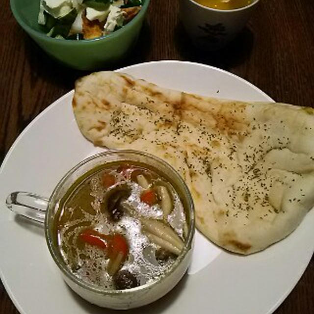 おうちでナンスタイル！グリンカレー・アル・モンデ