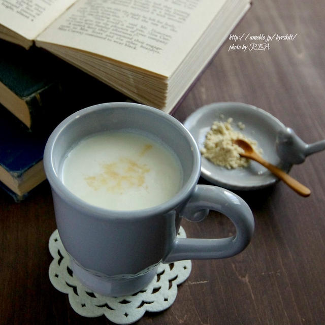 【レシピ】きなこと甘酒のホットミルク