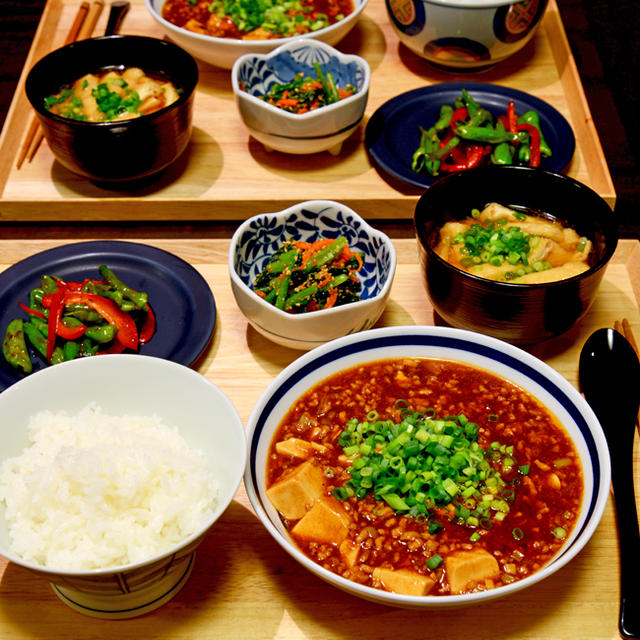 【盆ごはん】父娘のためのマーボー豆腐定食♪／ドライブレコーダー