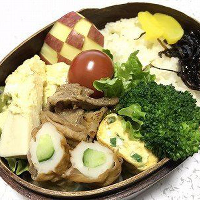 豚肉とアスパラのオイスターソース炒め弁当