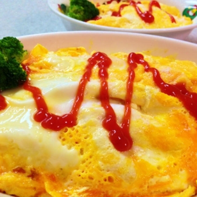 冷凍チキンライスでオム(チキン)ライス♪