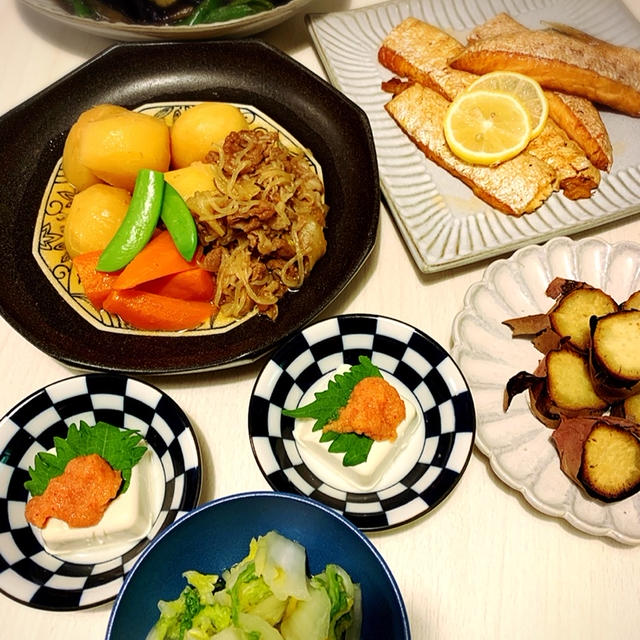 初の炊飯器で肉じゃが