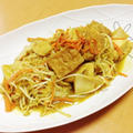 もやしと厚揚げの和風カレー風味