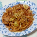 回鍋肉風焼きうどん