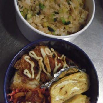 今日のパパ弁としそ巻き