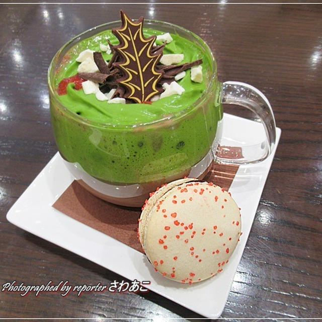 まるでツリー♪リンツ 抹茶ホットチョコレートドリンクは冬限定