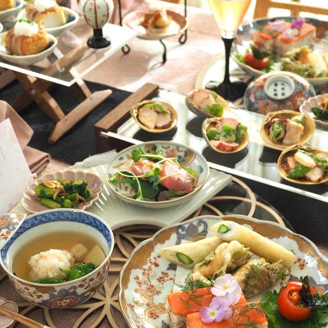 雛祭りレッスンのお料理♪