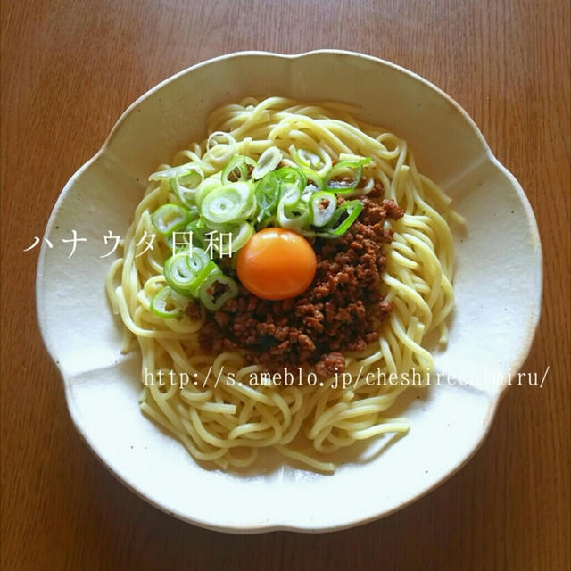 肉味噌の中華麺