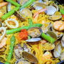 朝採りアサリを使って、アサリのニンニクパン粉焼きとフィデア☆美味しいつくレポ♪
