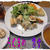 オクラの豚肉ロールソテー＆生ハムと大葉とチーズの油揚げロールソテー＆サラダ＆くるみパンの定食♪