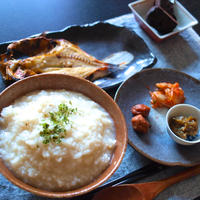 鯵の干物で和定食朝ごはん。
