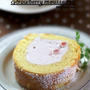 イチゴムースのロールケーキ