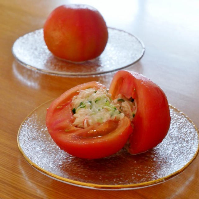 「福島県産トマト」のファルシサラダ