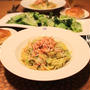 『桜エビと春キャベツのスパゲッティ』の夜ごはん。
