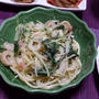 明太子スパゲティとマグロステーキ