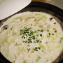 クックパッドの人気検索で1位のお知らせ☆白菜と豚肉のチーズクリーム鍋☆