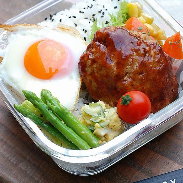 【高校生男子】ハンバーグ弁当