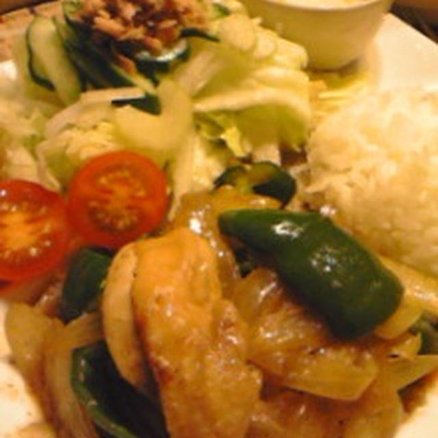 バンゴ覚書:ビミサン鶏と野菜炒めのワンプレバンゴ