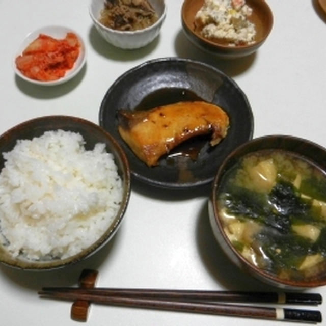 うまこってりのブリの照り焼きと卯の花サラダ☆