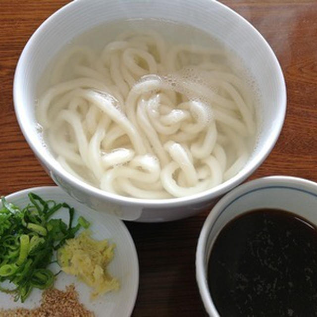 今朝の麺は「釜揚げうどん」