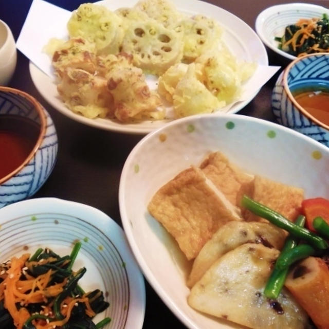 百合根の天ぷらに感激した晩御飯（笑）