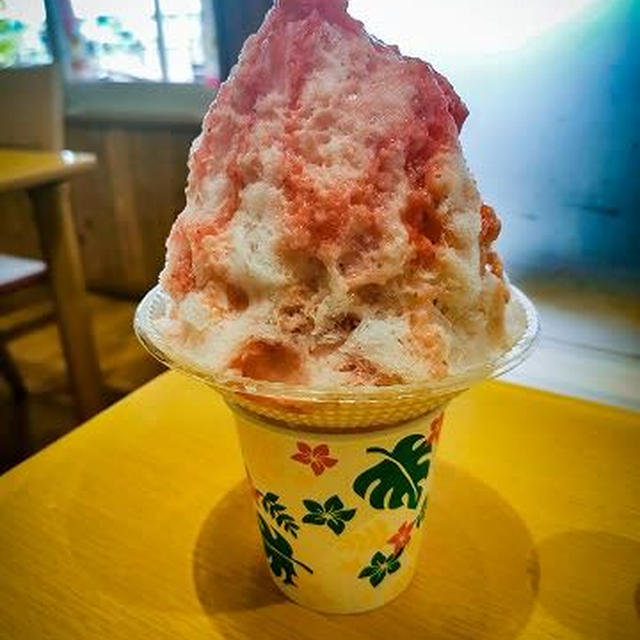 今日のアイス♪ 群馬県玉村町の道の駅「玉村宿」のTama亭でかき氷!