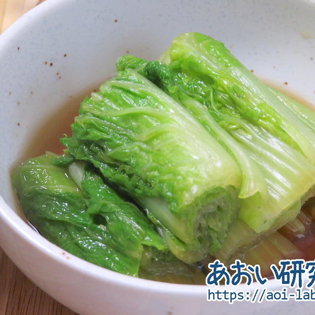 料理日記 157 / うぐいす菜？のおひたし (野菜の正体不明)