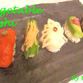 赤パプリカマリネの活用法☆野菜寿司