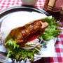 甘辛味噌のチキンピタサンド