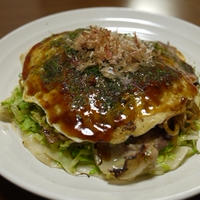 さきいか入り広島風お好み焼き